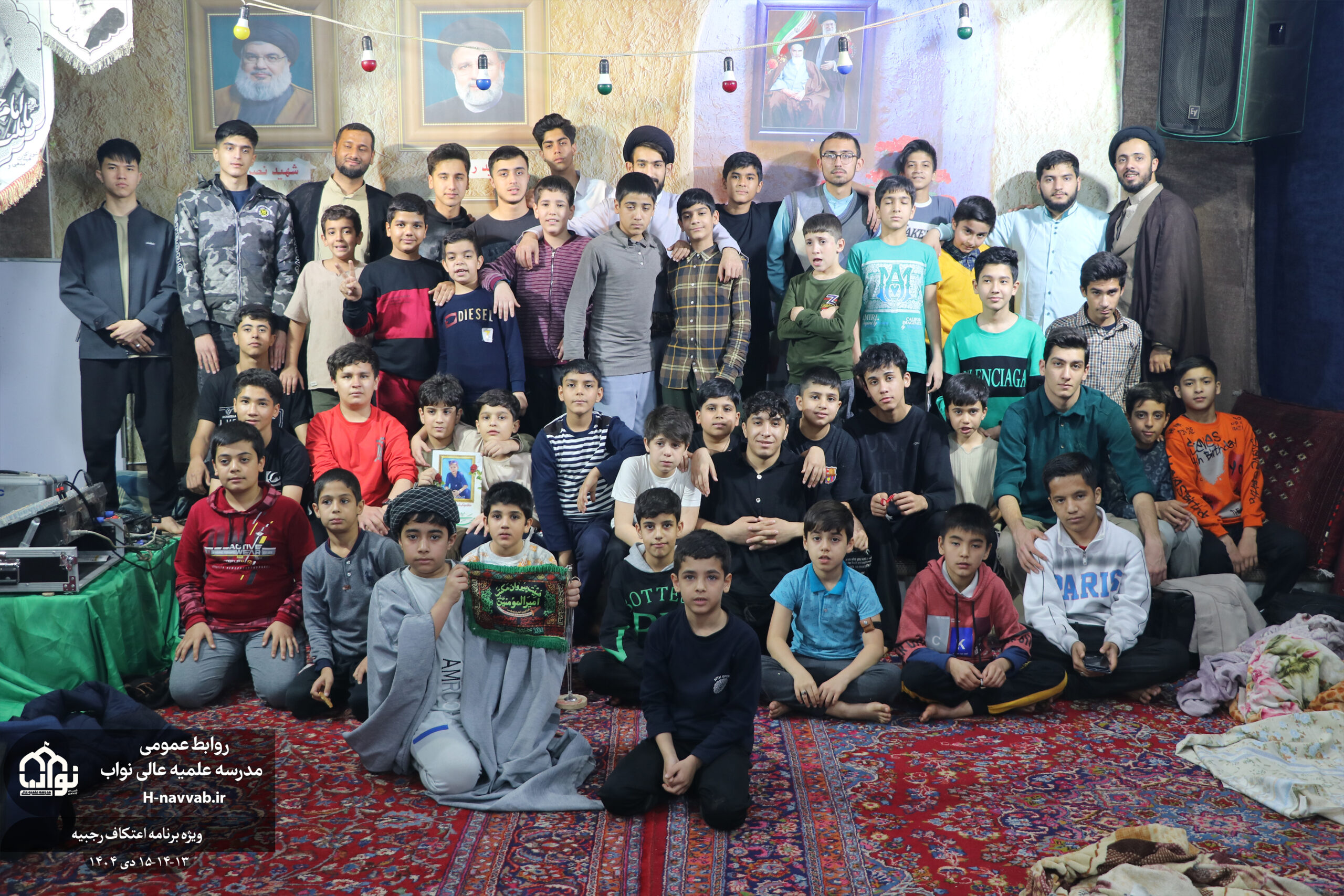 حضور پرشور طلاب در اعتکاف رجبیه 1404